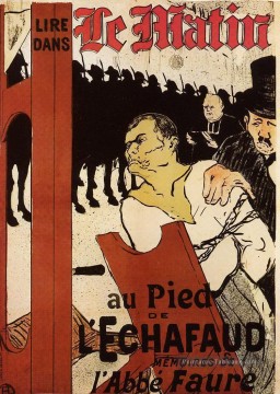 au pied de l’échafaud 1893 Toulouse Lautrec Henri de Peinture à l'huile